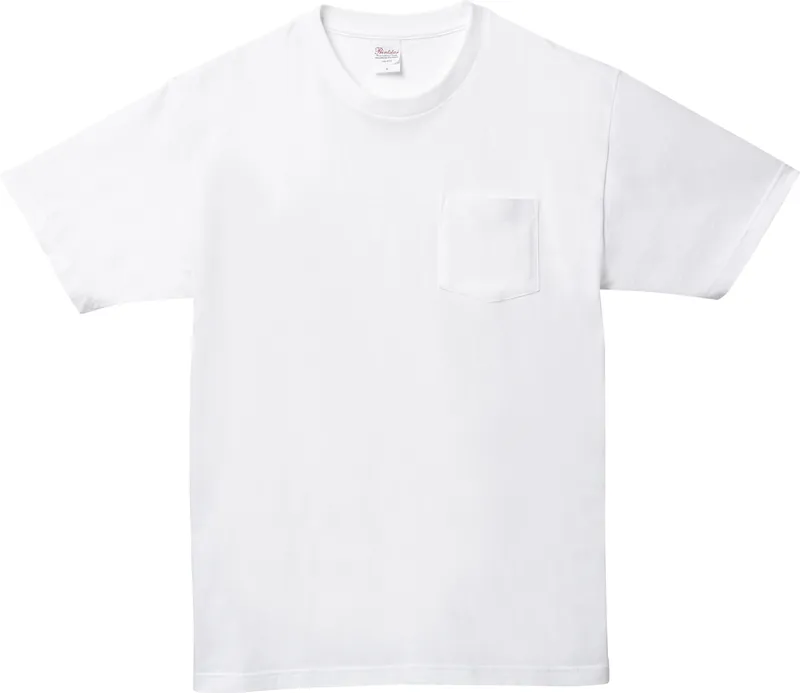 Printstar 5.6oz ヘビーウェイトポケットTシャツ（00109-PCT）ホワイト