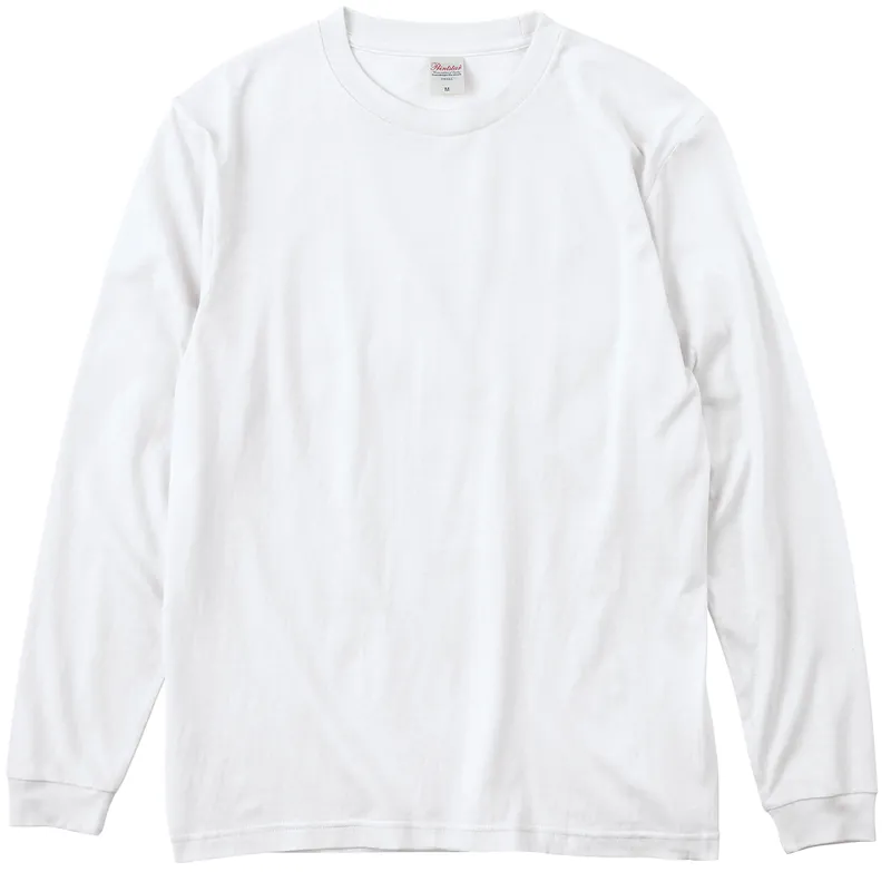 Printstar 5.6oz ヘビーウェイト長袖Tシャツ（袖リブ付）（00110-CLL）ホワイト
