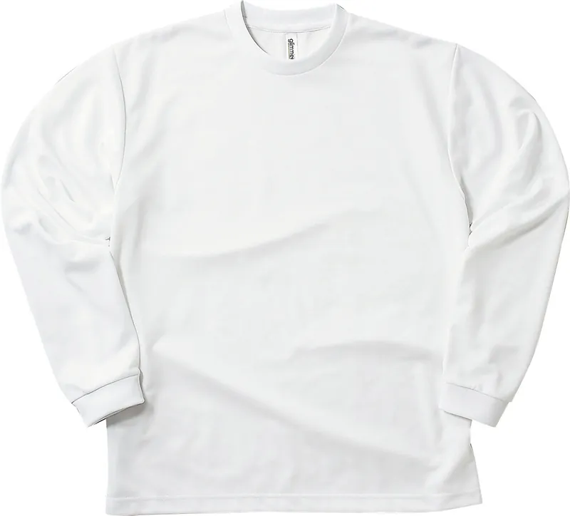 glimmer 4.4oz ドライ長袖Tシャツ（00304-ALT）ホワイト