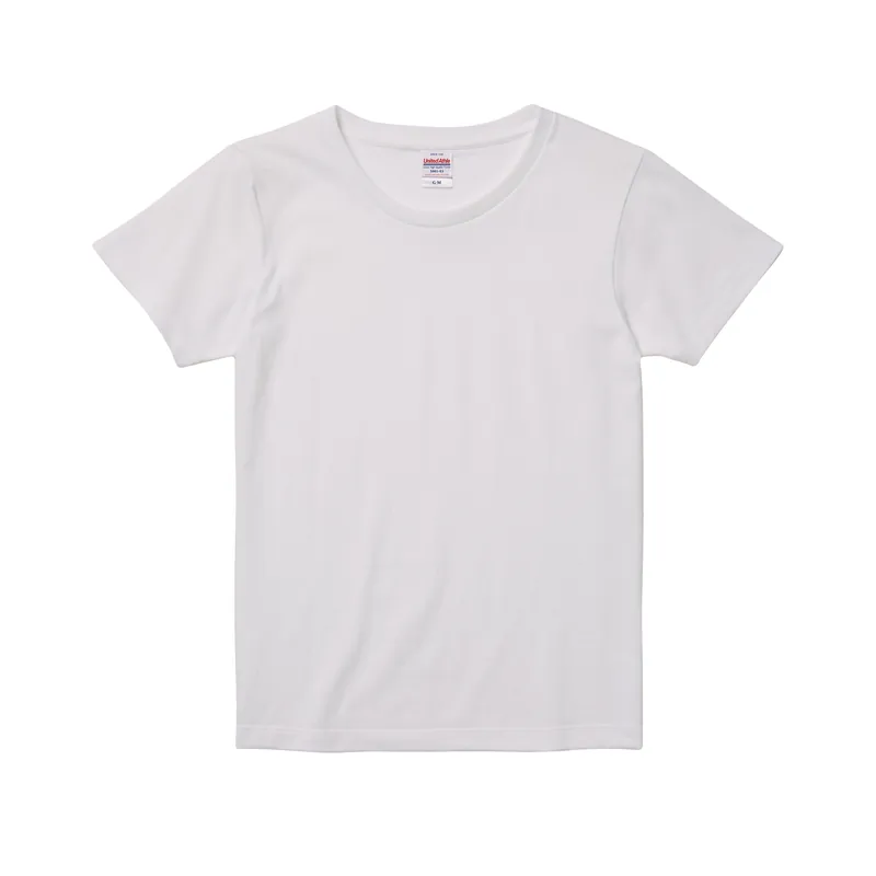 United Athle 5.6oz ハイクオリティーTシャツ〈ガールズ〉（5001-03）ホワイト