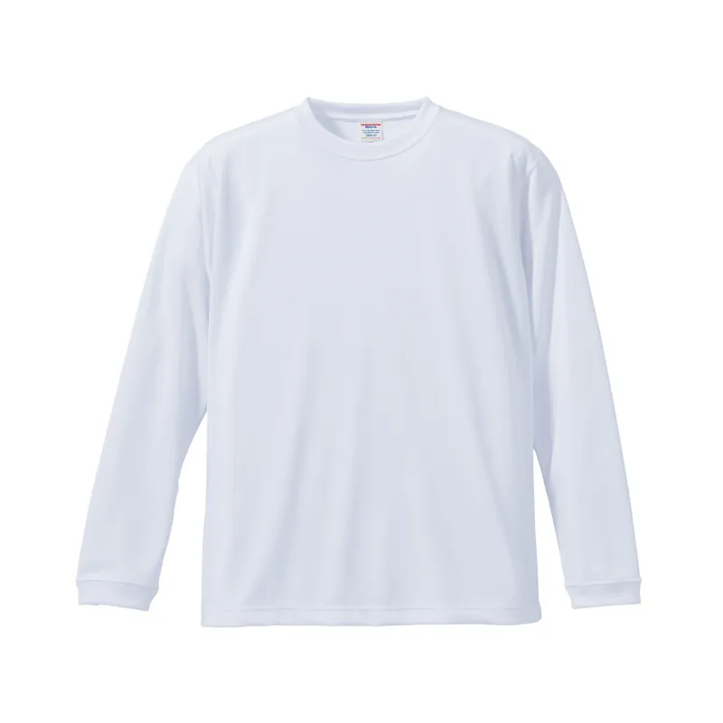 United Athle 4.7oz ドライシルキータッチ 長袖Tシャツ（5089-01）ホワイト